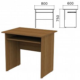 Стол компьютерный "Канц", 800х600х750 мм, цвет орех пирамидальный, СК25.9 - Фото предпросмотра