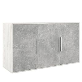 Креденция 3 двери B-tone 138,6x45x78 сосна бетон светлый - Фото предпросмотра