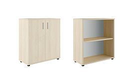 Шкаф низкий закрытый Trend 77,6x36x84,4 дуб феррара - Фото предпросмотра