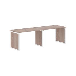 Стол 2-х местный XQPWST 2470 Дуб Сонома/Белый 2400х700х750 XTEN-QP - Фото предпросмотра