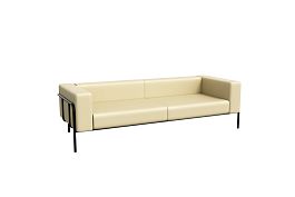 Flex Диван трехместный FLX-3 Art-vision 124/Металл Черный 2100*915*690 - Фото предпросмотра