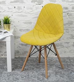 Чехол Е06 на стул Eames, горчичный - Фото предпросмотра