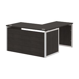 Стол угловой XQPCT 1415H Дуб Юкон Модерн/Алюминий 1400х1500х750 XTEN-QP - Фото предпросмотра
