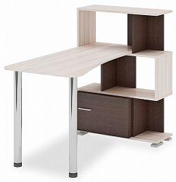 Стол компьютерный Домино СЛ-5-3СТ-2+БД Венге/Карамель - Фото предпросмотра