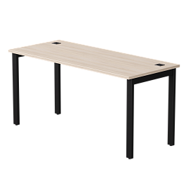 Стол прямой Everprof EVO на металлокаркасе 1580х670х755 мм Дуб Соната/Черный - Фото предпросмотра