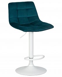 Стул барный DOBRIN TAILOR WHITE (морской волны велюр (MJ9-99)) - Фото предпросмотра