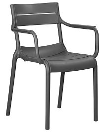 Стул обеденный DOBRIN TIM ARM (темно-серый (GR-04)) - Фото предпросмотра
