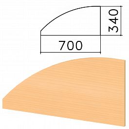 Экран-перегородка "Монолит", 700х16х340 мм, БЕЗ ФУРНИТУРЫ (код 640237), бук бавария, ЭМ23.1 - Фото предпросмотра