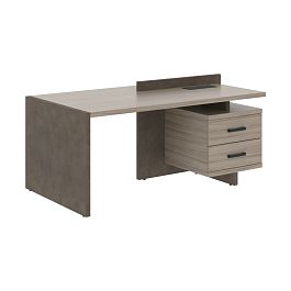 Стол СФ-531322 Дрифтвуд \Бетон чикаго тем\Графит 1800х961х840 WOOD&STONE - Фото предпросмотра