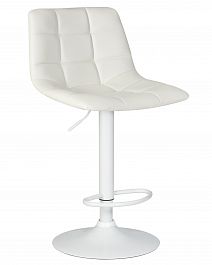 Стул барный DOBRIN TAILOR WHITE (белый PU) - Фото предпросмотра