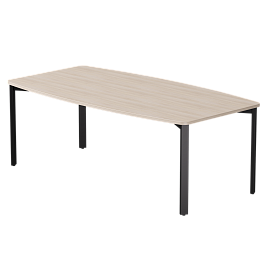 Стол переговорный Everprof EVO 2100х1100x755 Дуб Соната/Черный - Фото предпросмотра