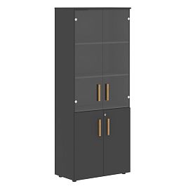Шкаф комбинированный FHC 80.2(Z) Черный графит/Черный графит 802х429х1983 FORTA - Фото предпросмотра