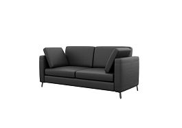 Brasco Диван двухместный BRS-2 Nappa 999/Металл Черный 1800*800*840 - Фото предпросмотра