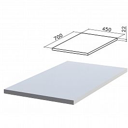Крышка для тумбы приставной (код 640146, 640149) "Монолит", 450х700х22 мм, серая, ТМ03.11 - Фото предпросмотра