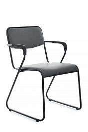 Кресло Nix Plus RCH OMKL-03B Серый/Металл Черный - Фото предпросмотра