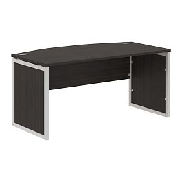 Стол руководителя XQPET 169 Дуб Юкон Модерн/Алюминий 1600х867х750 XTEN-QP - Фото предпросмотра