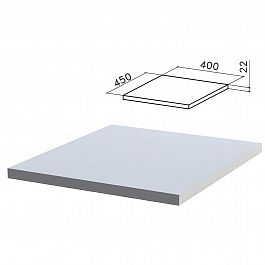 Крышка для тумбы приставной "Монолит", 400х450х22 мм, серая, ТМ01.11 - Фото предпросмотра
