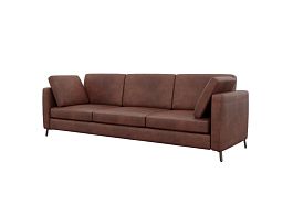 Brasco Диван трехместный BRS-3 Magic 21/Металл Черный 2450*800*840 - Фото предпросмотра