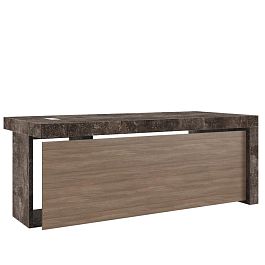 Стол письменный B-tone 200x90x78 дуб урбан бетон темный - Фото предпросмотра