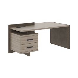 Стол СФ-531321 Дрифтвуд \Бетон чикаго тем\Графит 1800х961х840 WOOD&STONE - Фото предпросмотра