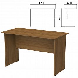 Стол письменный "Бюджет", 1200х600х740 мм, орех французский, 402660-190 - Фото предпросмотра