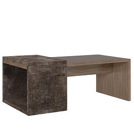 Стол кофейный B-Tone 120x60x45 дуб урбан бетон темный - Фото предпросмотра