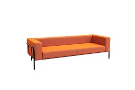 Flex Диван трехместный FLX-3 Velvet Lux 72/Металл Черный 2100*915*690 - Фото предпросмотра