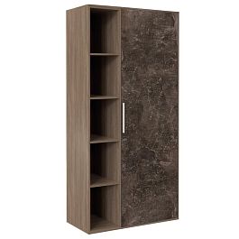Шкаф комбинированный B-tone 93,5x45x191,7 дуб урбан бетон темный - Фото предпросмотра