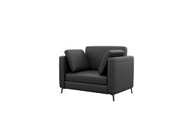 Brasco Диван одноместный BRS-1 Nappa 999/Металл Черный 1150*800*840 - Фото предпросмотра