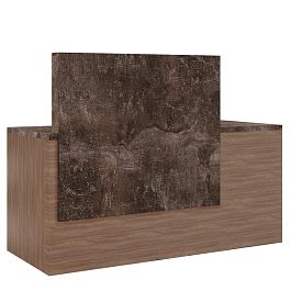 Стойка ресепшн правая B-tone 160x70x115 дуб урбан бетон темный - Фото предпросмотра